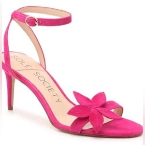 Sole Society Ashlin Hawaiian Orchid Kidsuede Heels